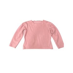 Glenfield Woolmark Wool Long Sleeve Top - Women's Light Pink Blouse
